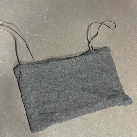 Zara Other - ZARA Gray Ribbed Bra Top